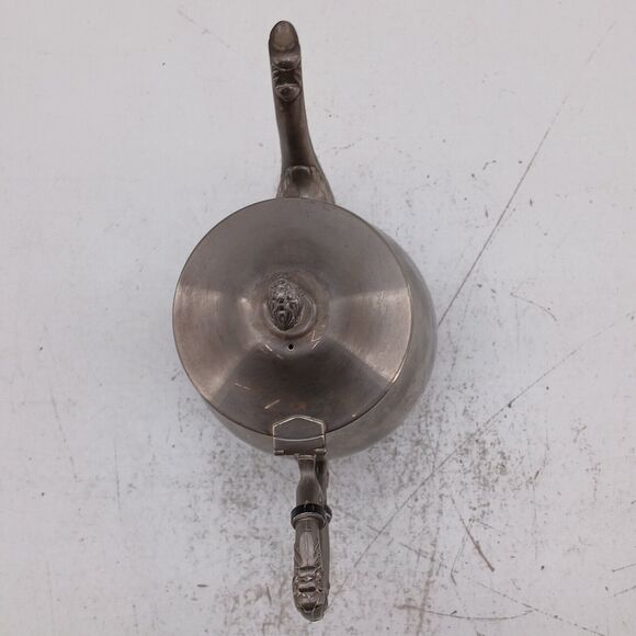 Vintage Silver Plated Footed Tea Pot Creamer Lidded Sugar Bowl Set Ornate Handle - Picture 3 of 16